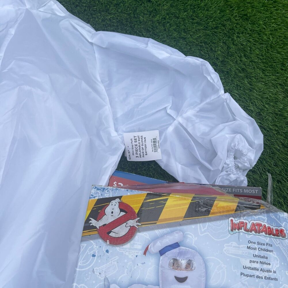 Disguise Ghostbusters Mini Puff Inflatable Child Costume - White & Red - Picture 3 of 6